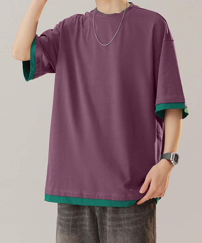 【aimoha neo】Monochrome Trim T-Shirt