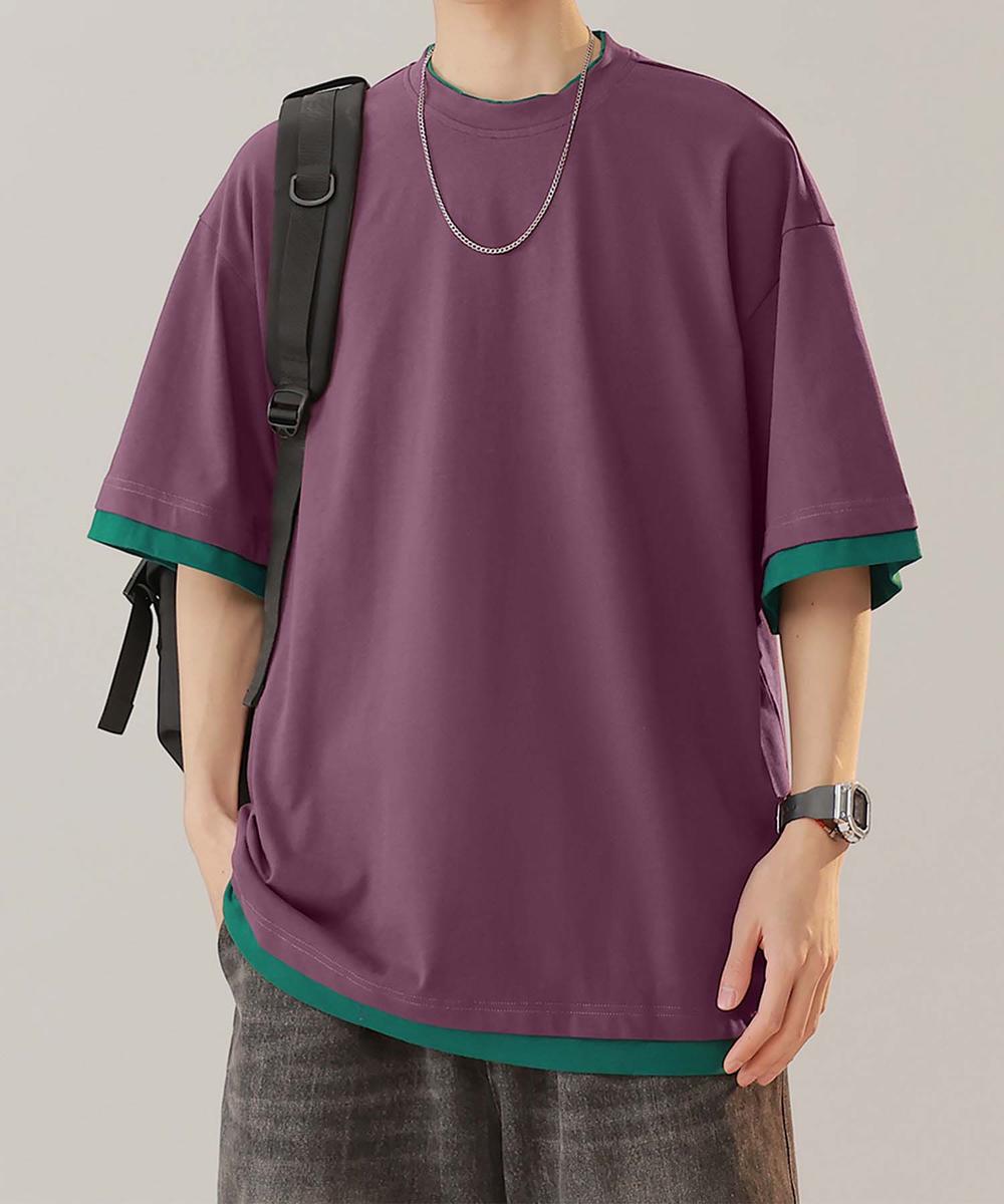 【aimoha neo】Monochrome Trim T-Shirt