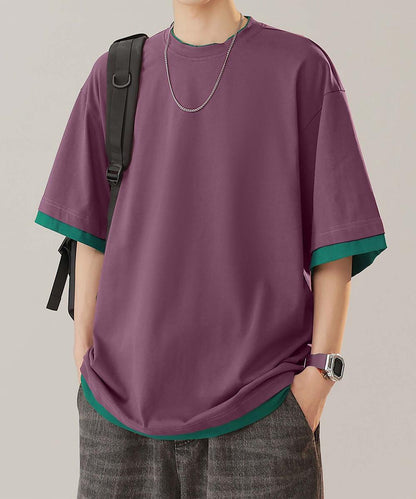 【aimoha neo】Monochrome Trim T-Shirt