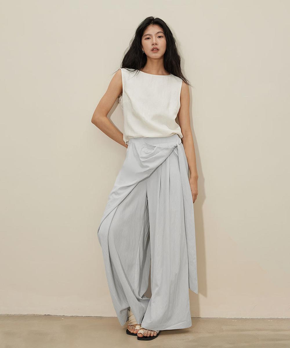 DECADE CLASSIC アシンメトリー ワイドレッグパンツ