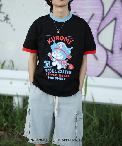 HOOK -original-　サンリオキャラクターズ コラボ 配色プリントTシャツ