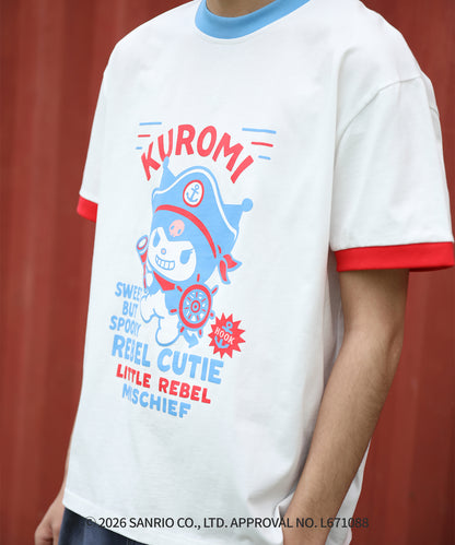 HOOK -original-　サンリオキャラクターズ コラボ 配色プリントTシャツ
