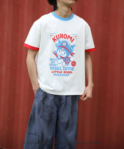 HOOK -original-　サンリオキャラクターズ コラボ 配色プリントTシャツ