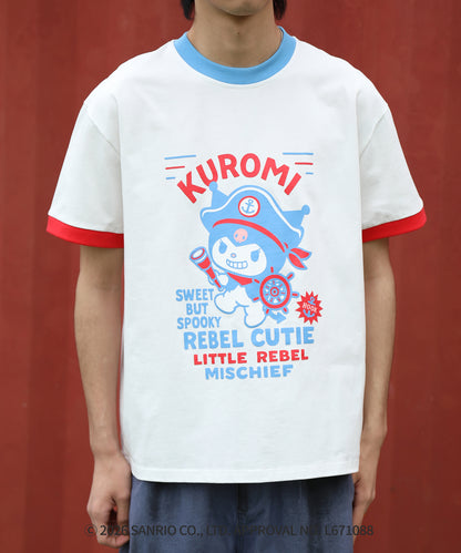 HOOK -original-　サンリオキャラクターズ コラボ 配色プリントTシャツ