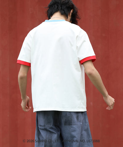 HOOK -original-　サンリオキャラクターズ コラボ 配色プリントTシャツ