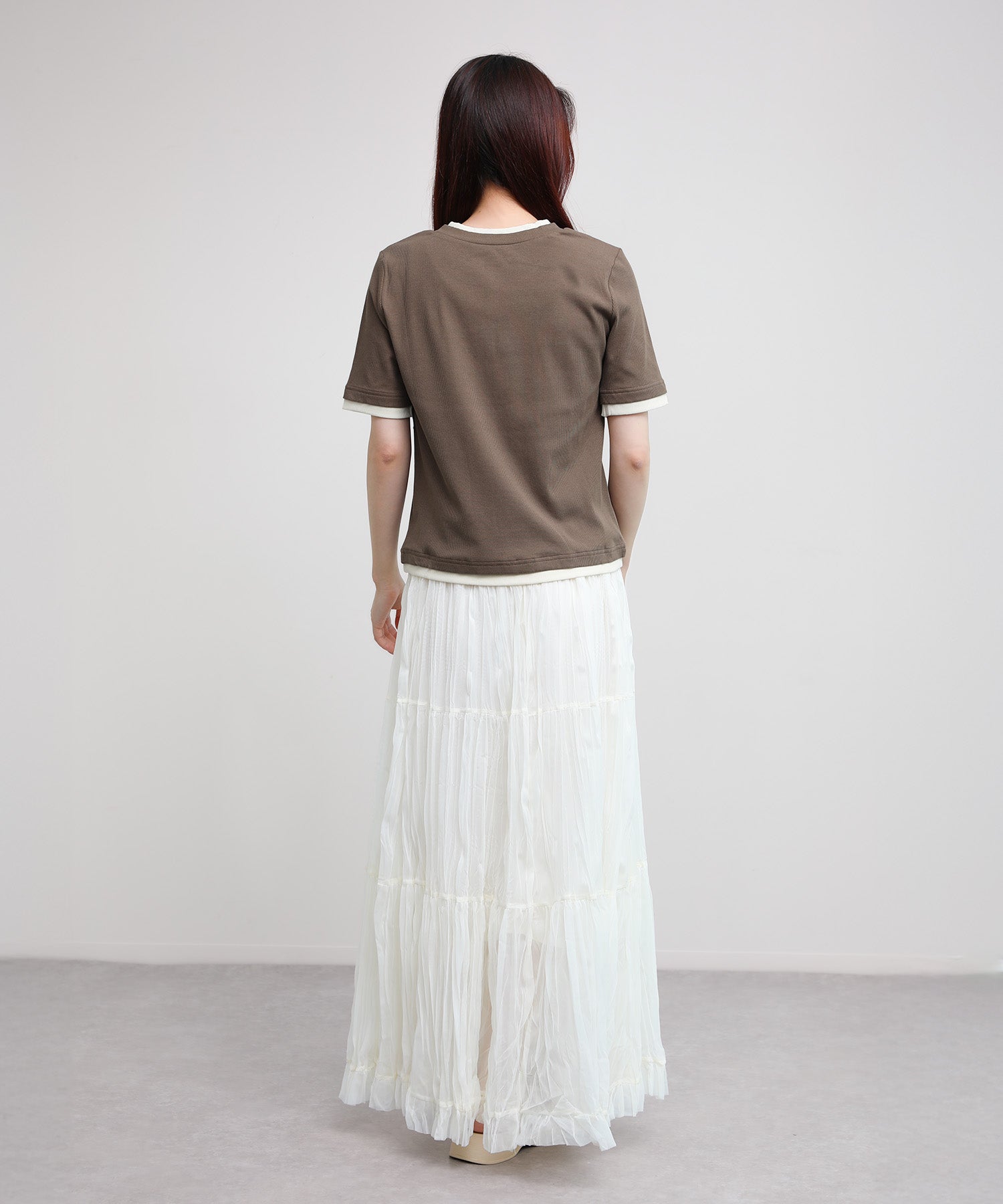 aimoha/バイカラーヘンリーTシャツ