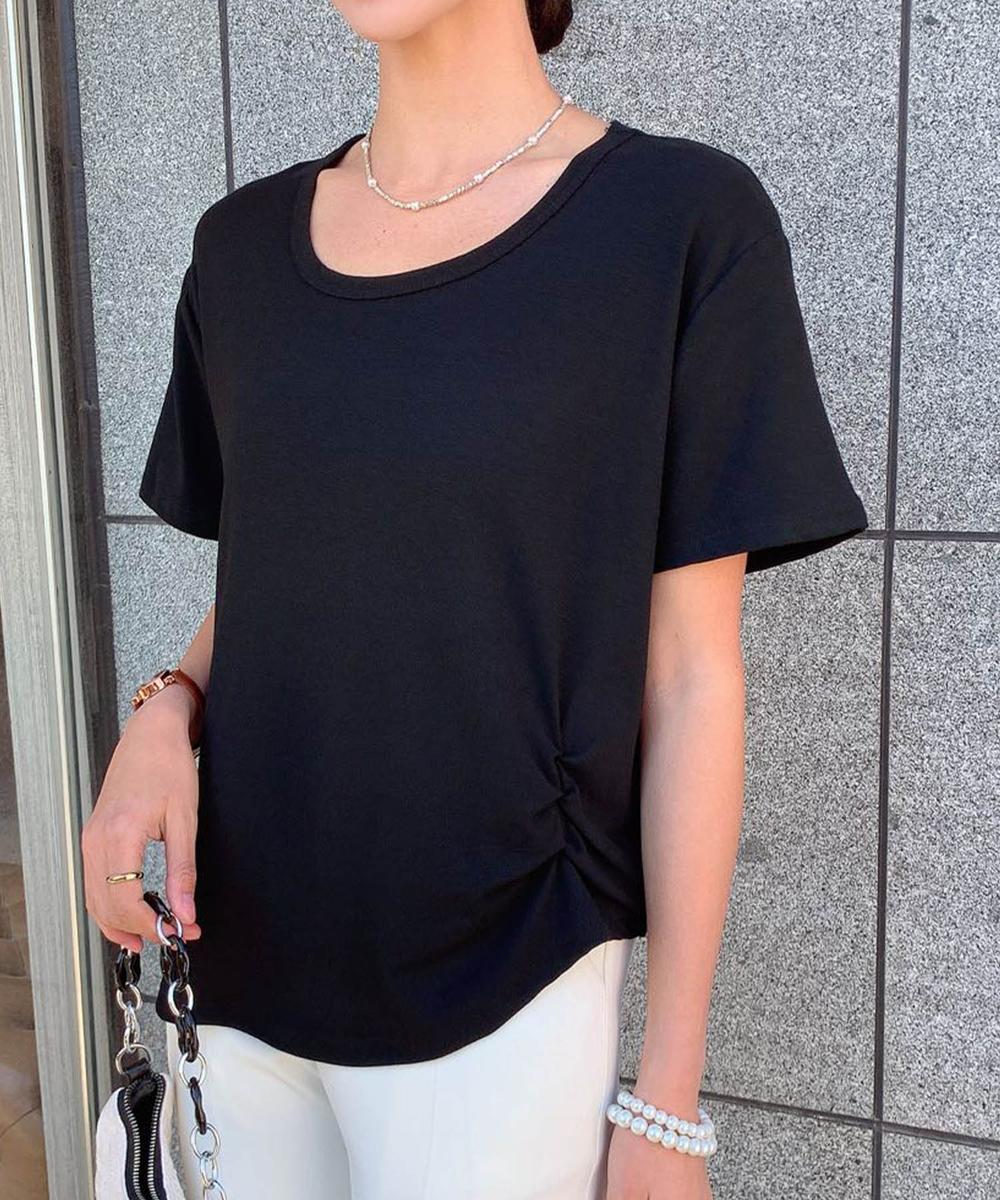 【aimoha】サイドタックデザインTシャツ