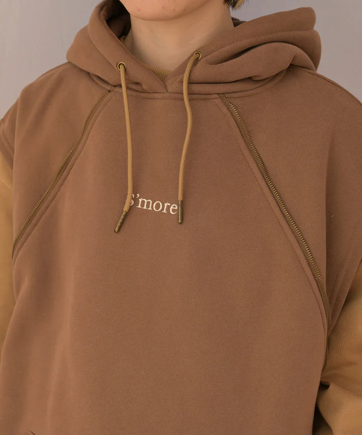 S'more/2WAY hooded sweatshirt