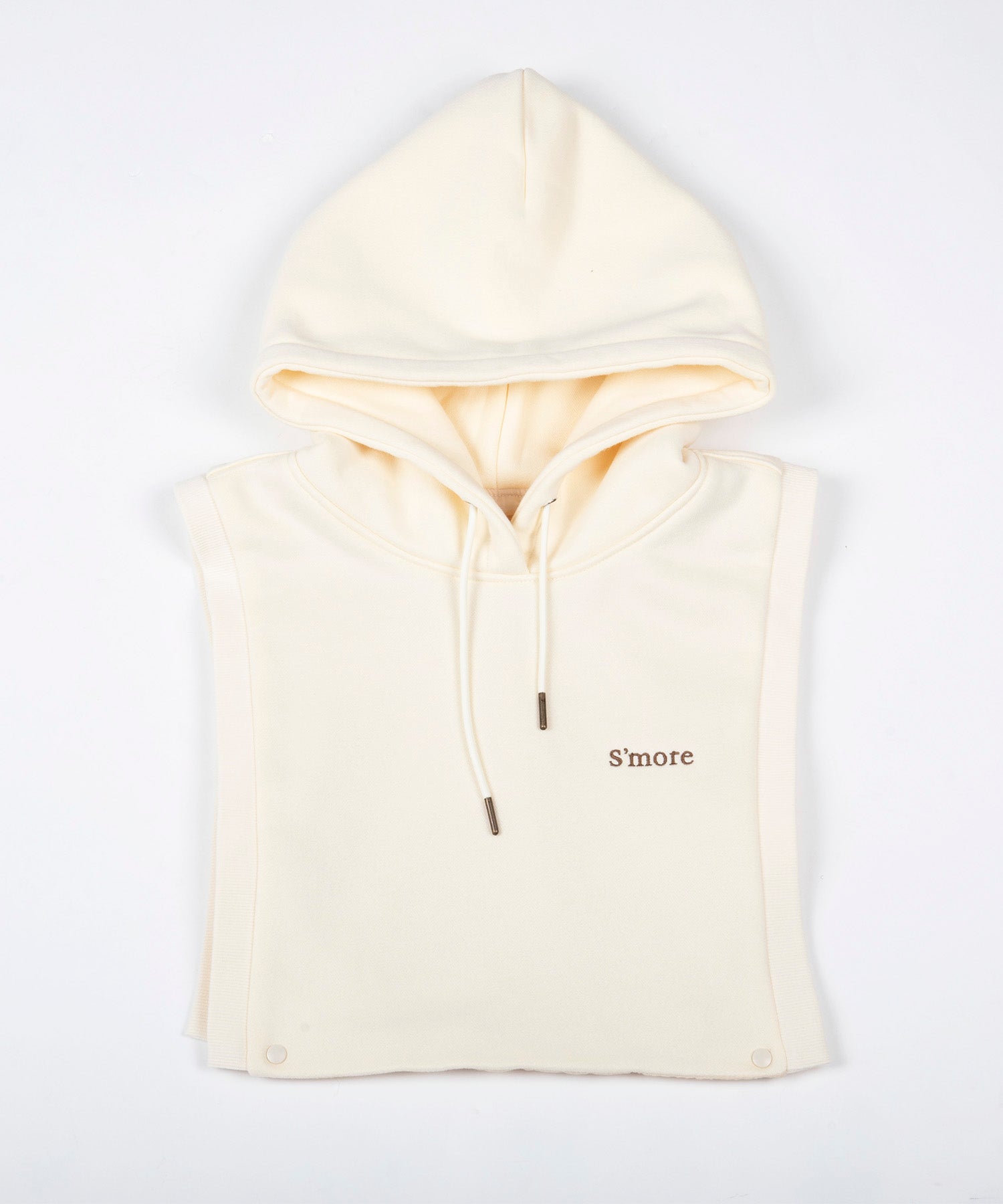 2WAY removable vest sweat parka 裏起毛2WAYパーカー