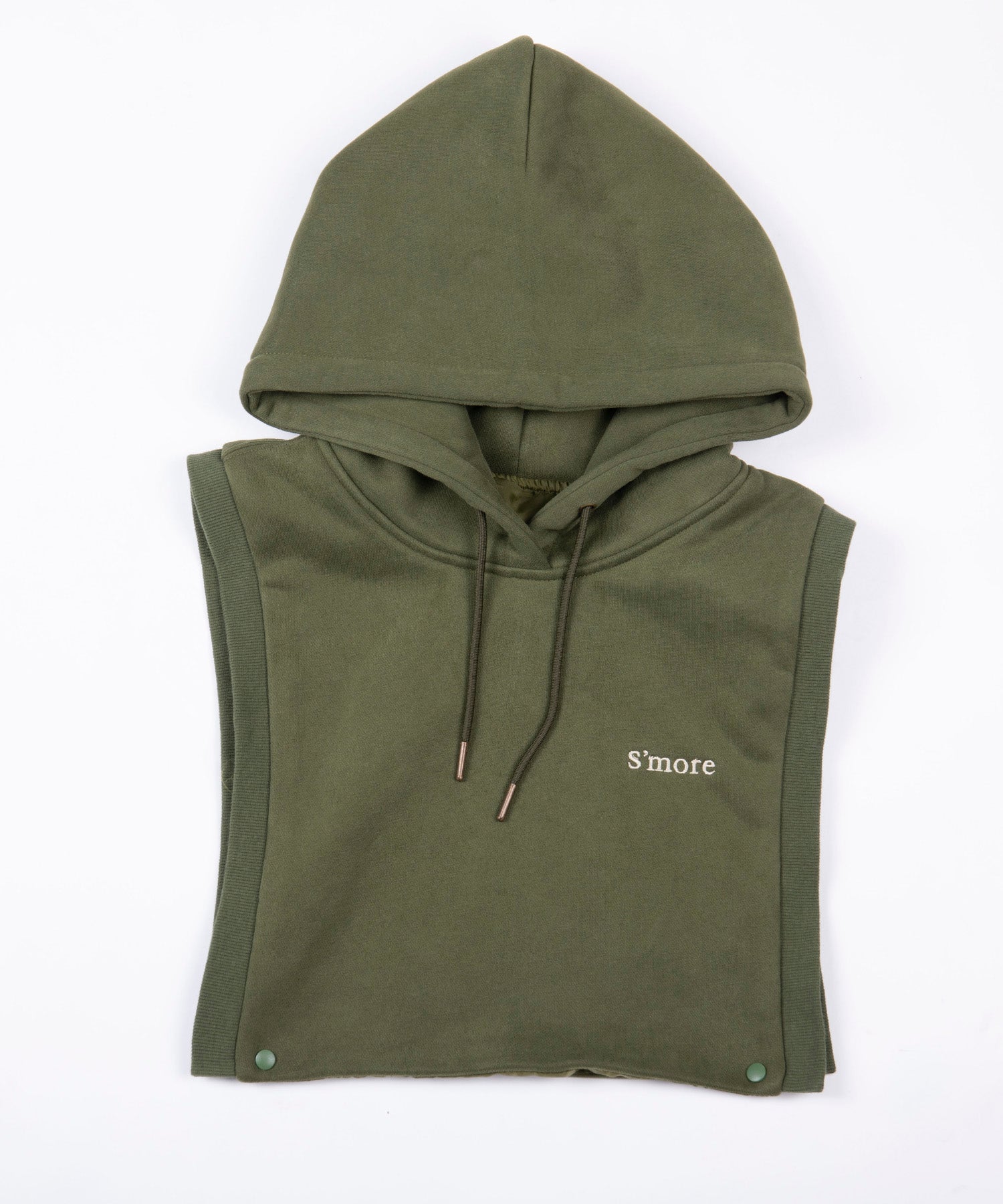 2WAY removable vest sweat parka 裏起毛2WAYパーカー