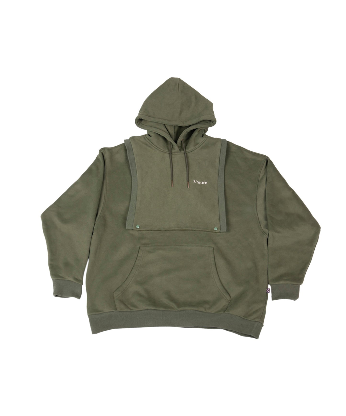 2WAY removable vest sweat parka 裏起毛2WAYパーカー