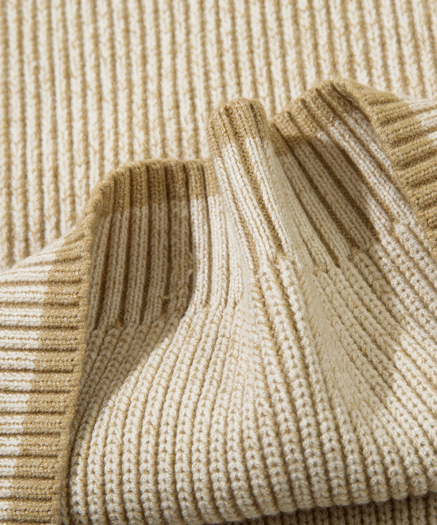 Ribbed stripe sweater