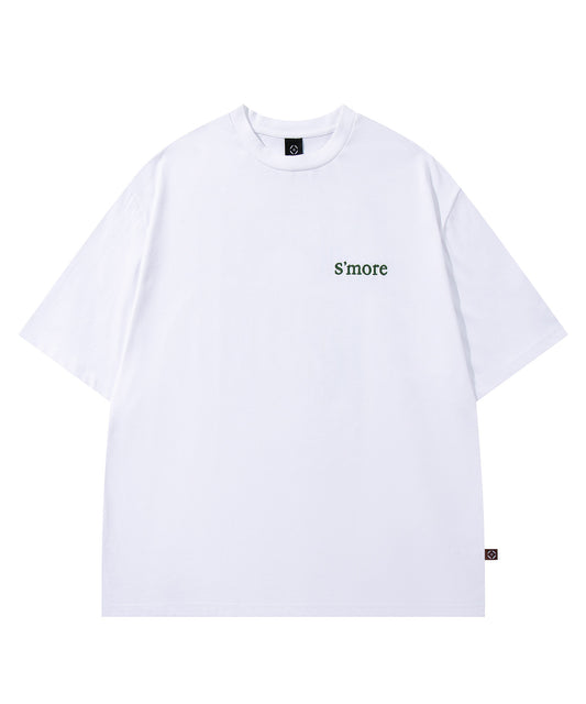 S'more　Solo Camping Bear S/S pt.Tee ソロキャンプの熊プリント半袖Tシャツ