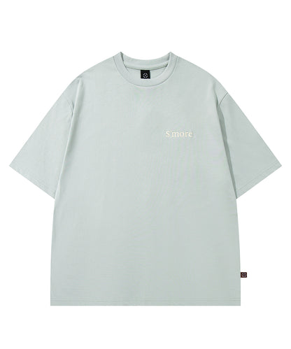 S'more　Solo Camping Bear S/S pt.Tee ソロキャンプの熊プリント半袖Tシャツ