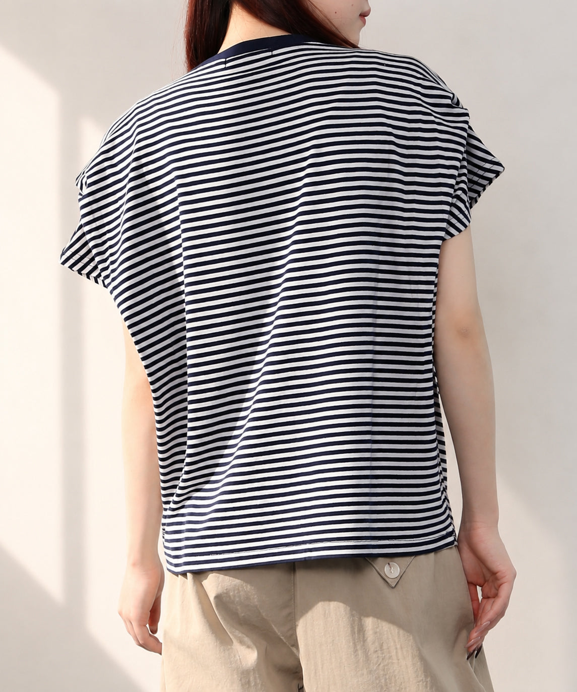 aimoha/ショルダータック半袖Tシャツ プルオーバー
