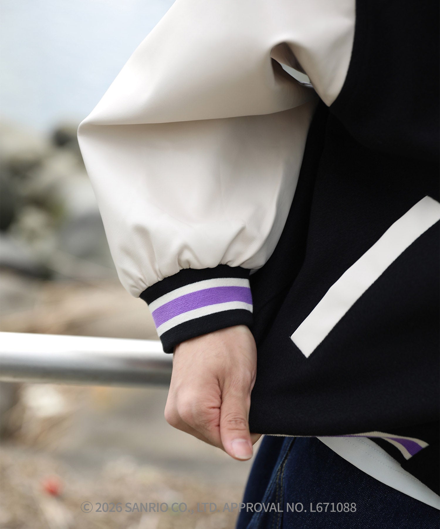 HOOK -original- SANRIO CHARACTERS Collaboration Character Shaggy Embroidered Stadium Jacket