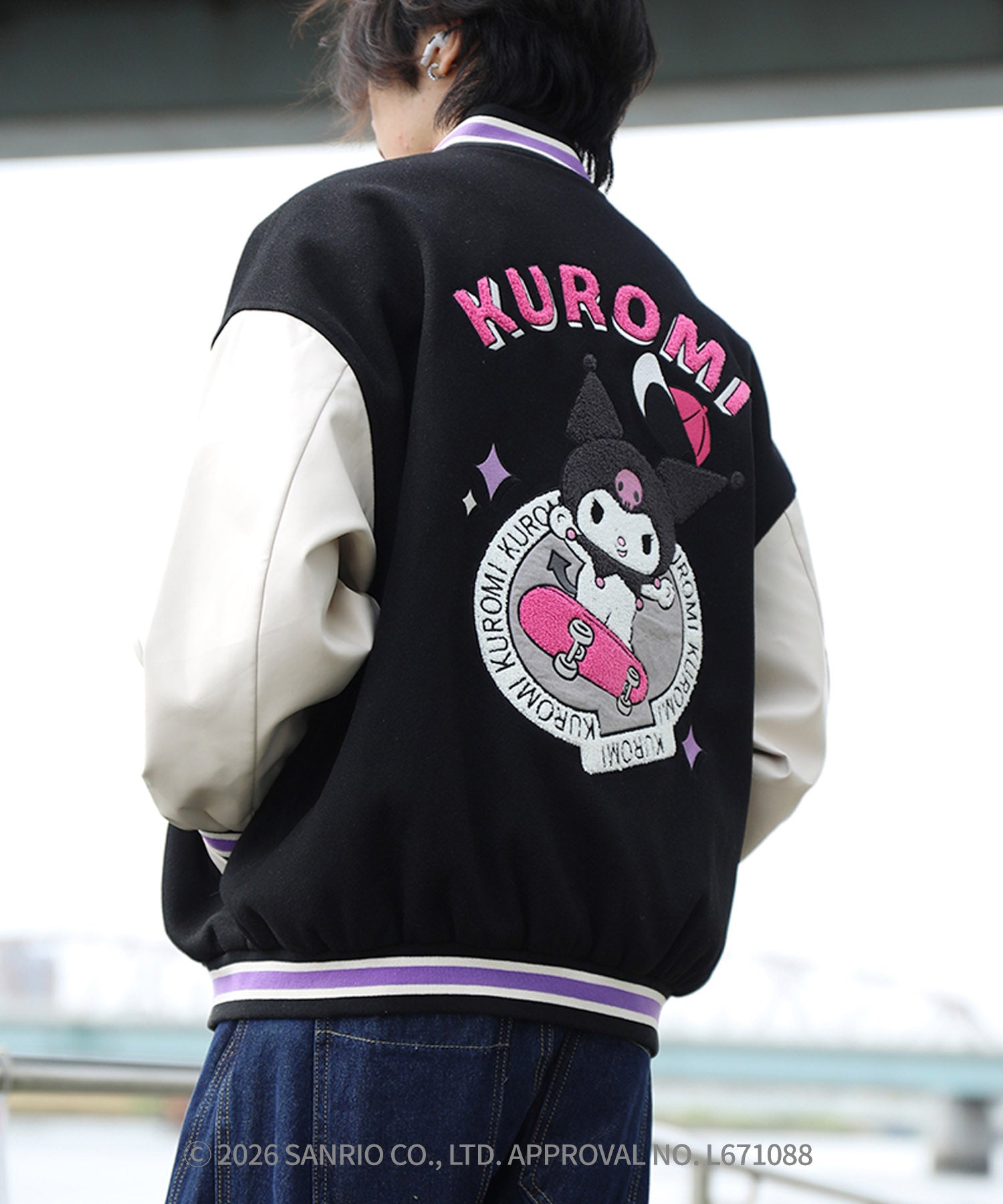 HOOK -original- SANRIO CHARACTERS Collaboration Character Shaggy Embroidered Stadium Jacket