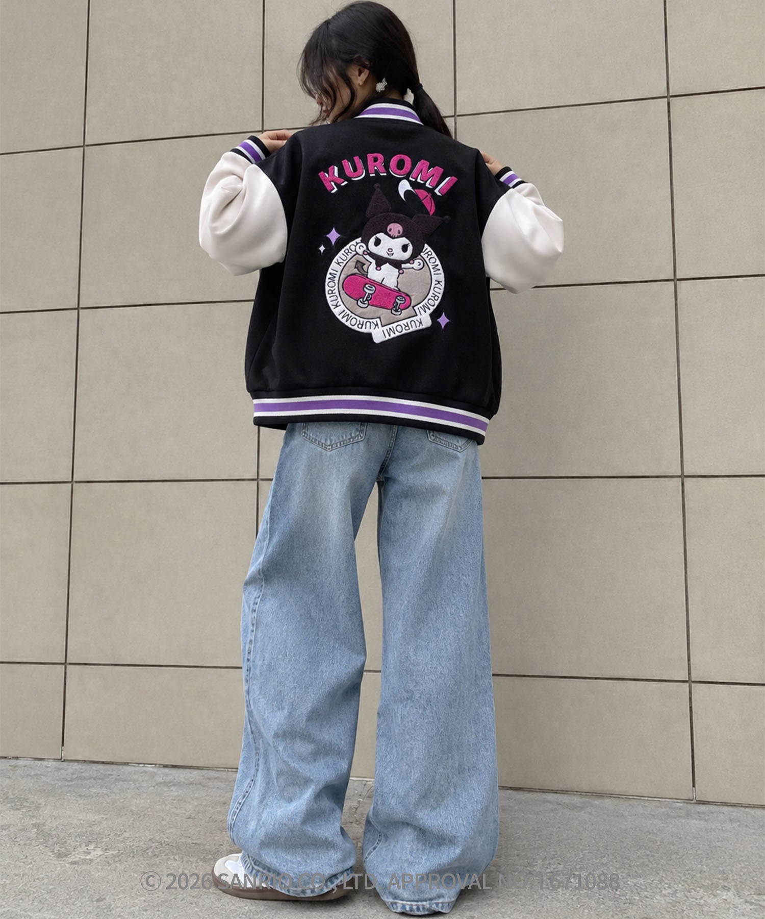 HOOK -original- SANRIO CHARACTERS Collaboration Character Shaggy Embroidered Stadium Jacket