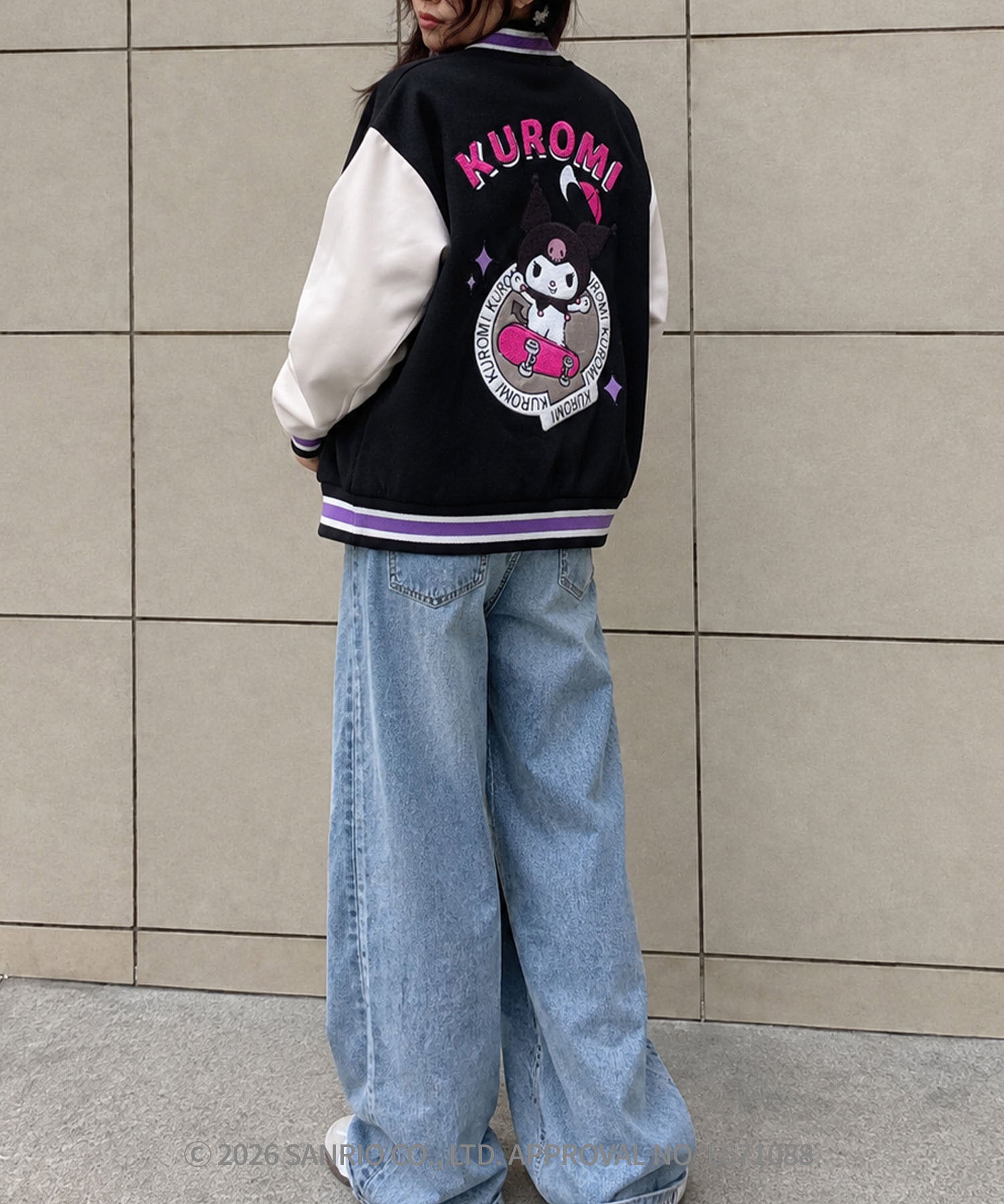HOOK -original- SANRIO CHARACTERS Collaboration Character Shaggy Embroidered Stadium Jacket