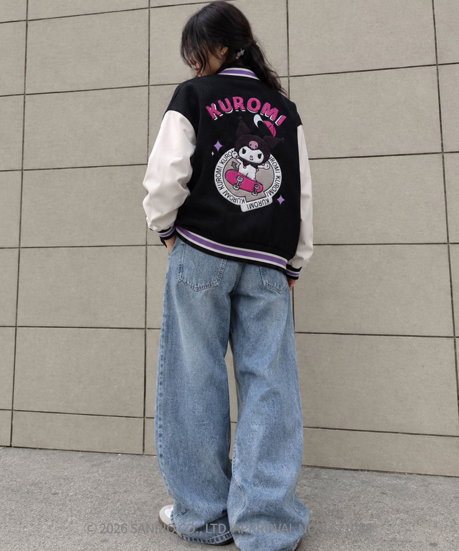 HOOK -original- SANRIO CHARACTERS Collaboration Character Shaggy Embroidered Stadium Jacket