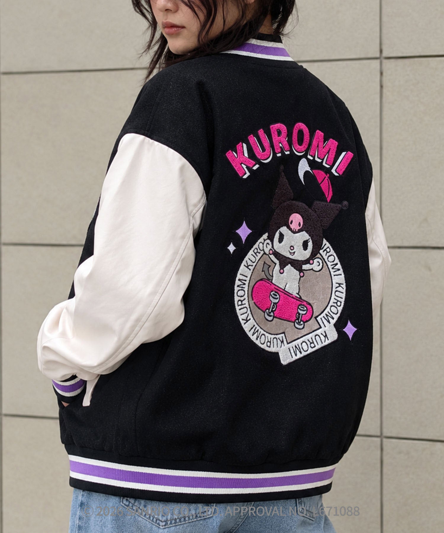 HOOK -original- SANRIO CHARACTERS Collaboration Character Shaggy Embroidered Stadium Jacket