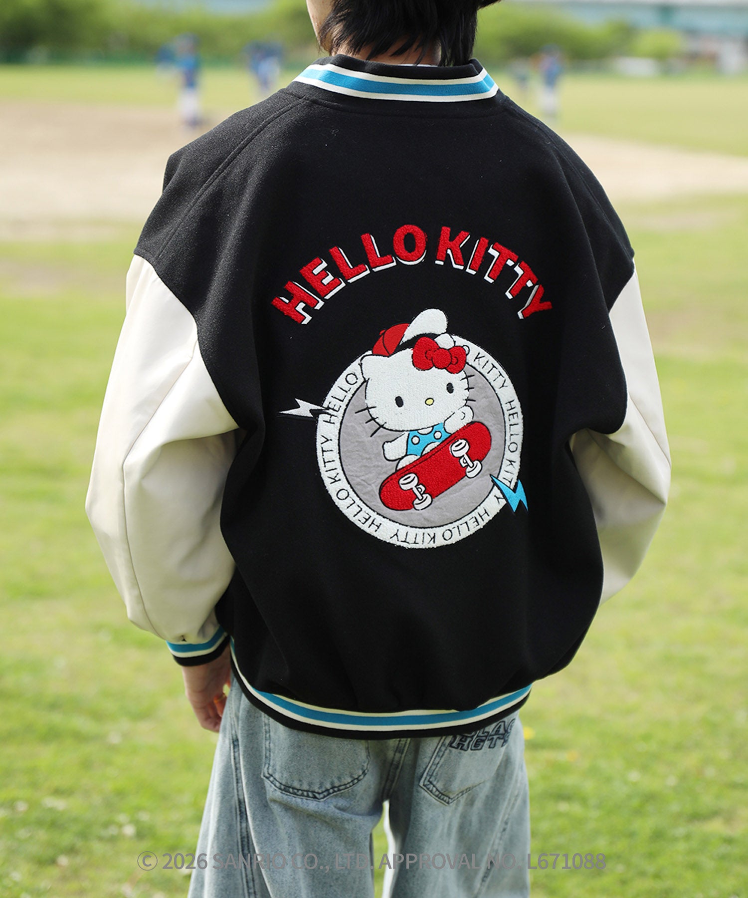 HOOK -original- SANRIO CHARACTERS Collaboration Character Shaggy Embroidered Stadium Jacket