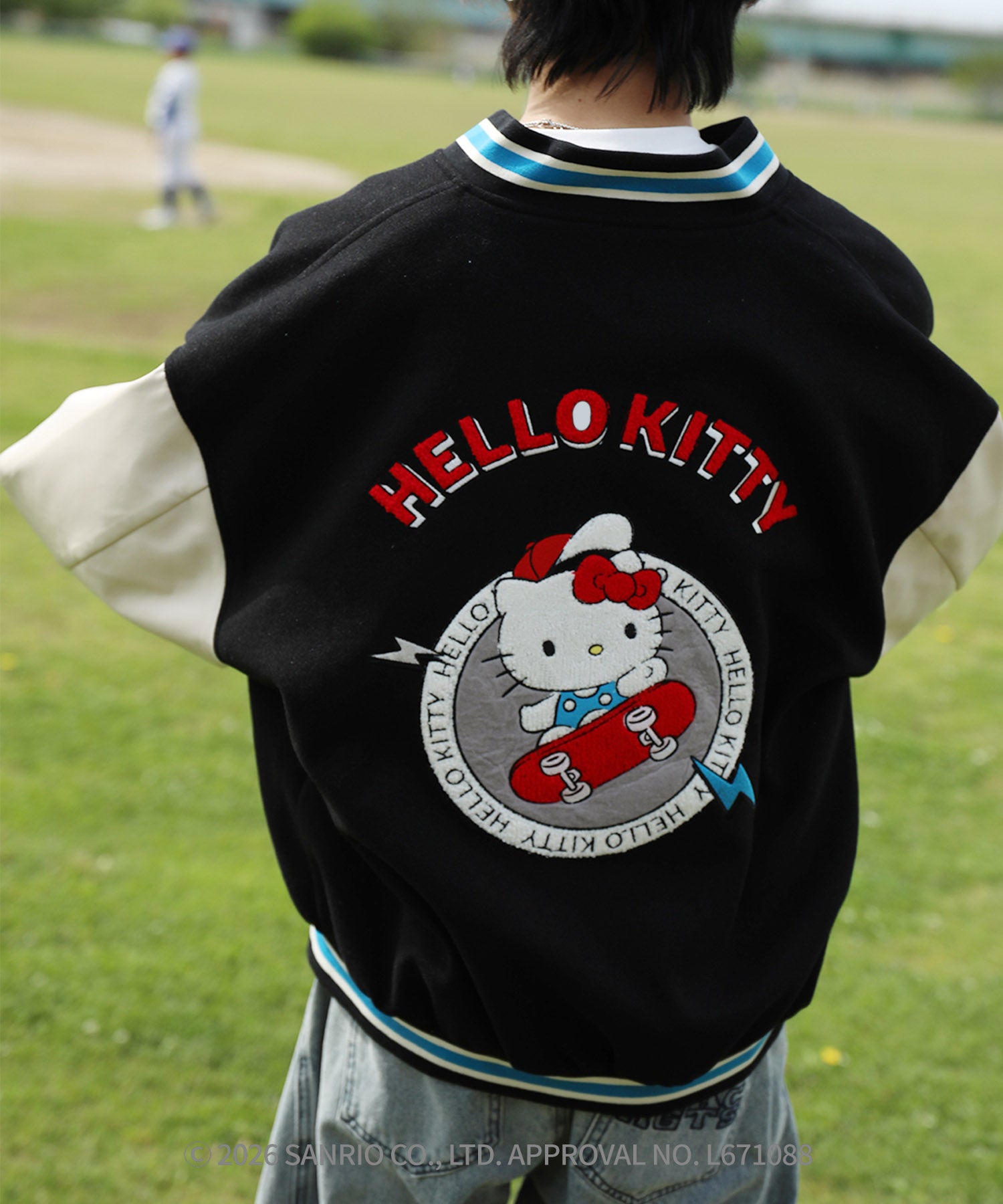 HOOK -original- SANRIO CHARACTERS Collaboration Character Shaggy Embroidered Stadium Jacket