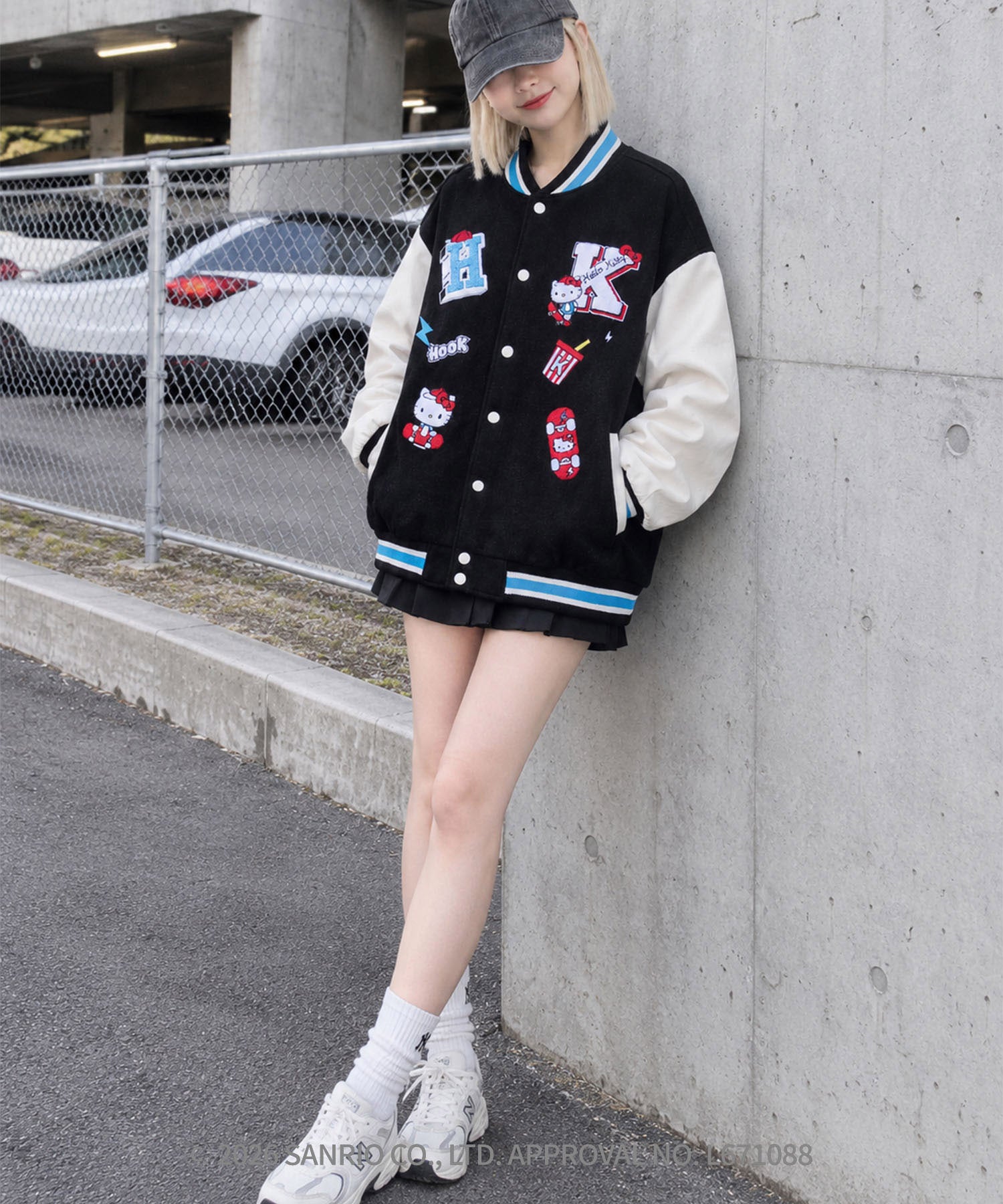 HOOK -original- SANRIO CHARACTERS Collaboration Character Shaggy Embroidered Stadium Jacket