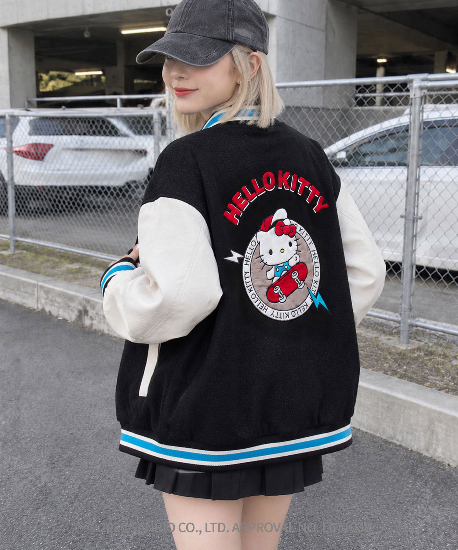 HOOK -original- SANRIO CHARACTERS Collaboration Character Shaggy Embroidered Stadium Jacket