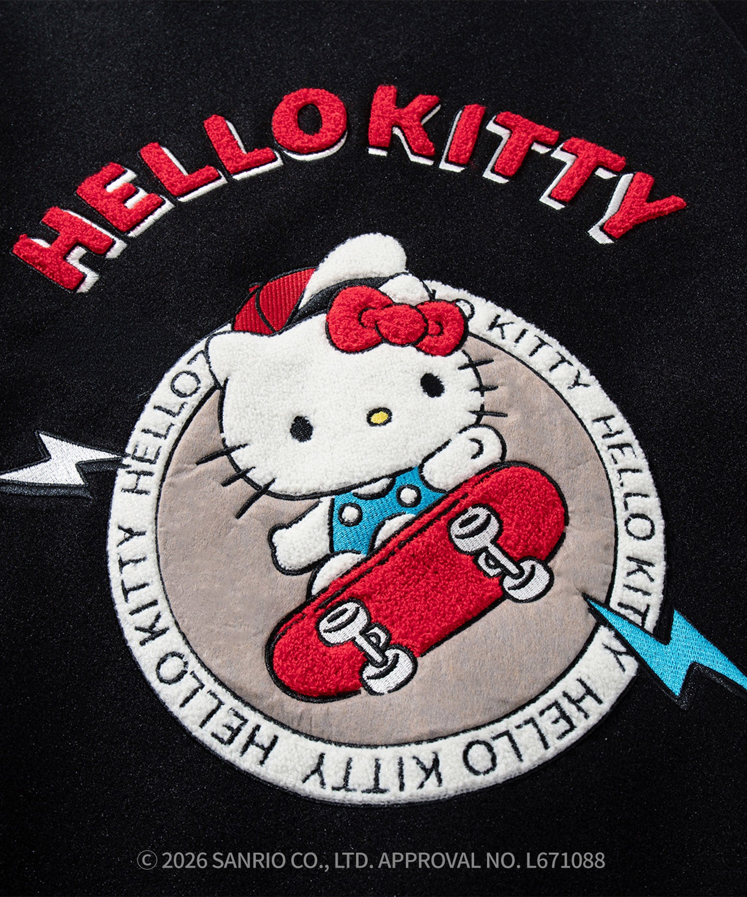 HOOK -original- SANRIO CHARACTERS Collaboration Character Shaggy Embroidered Stadium Jacket