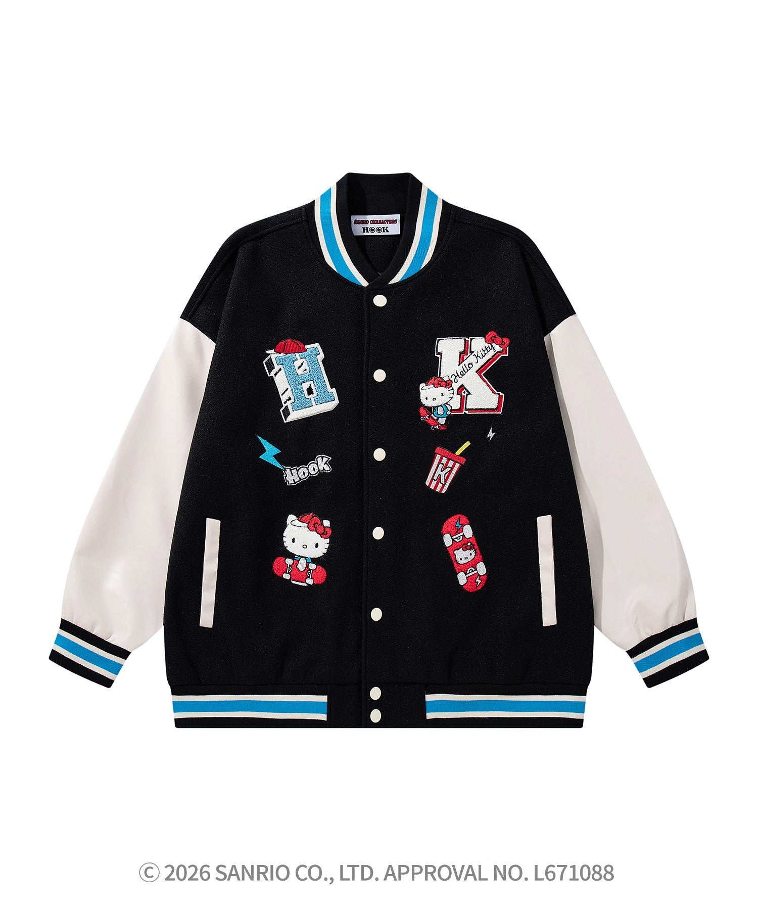 HOOK -original- SANRIO CHARACTERS Collaboration Character Shaggy Embroidered Stadium Jacket