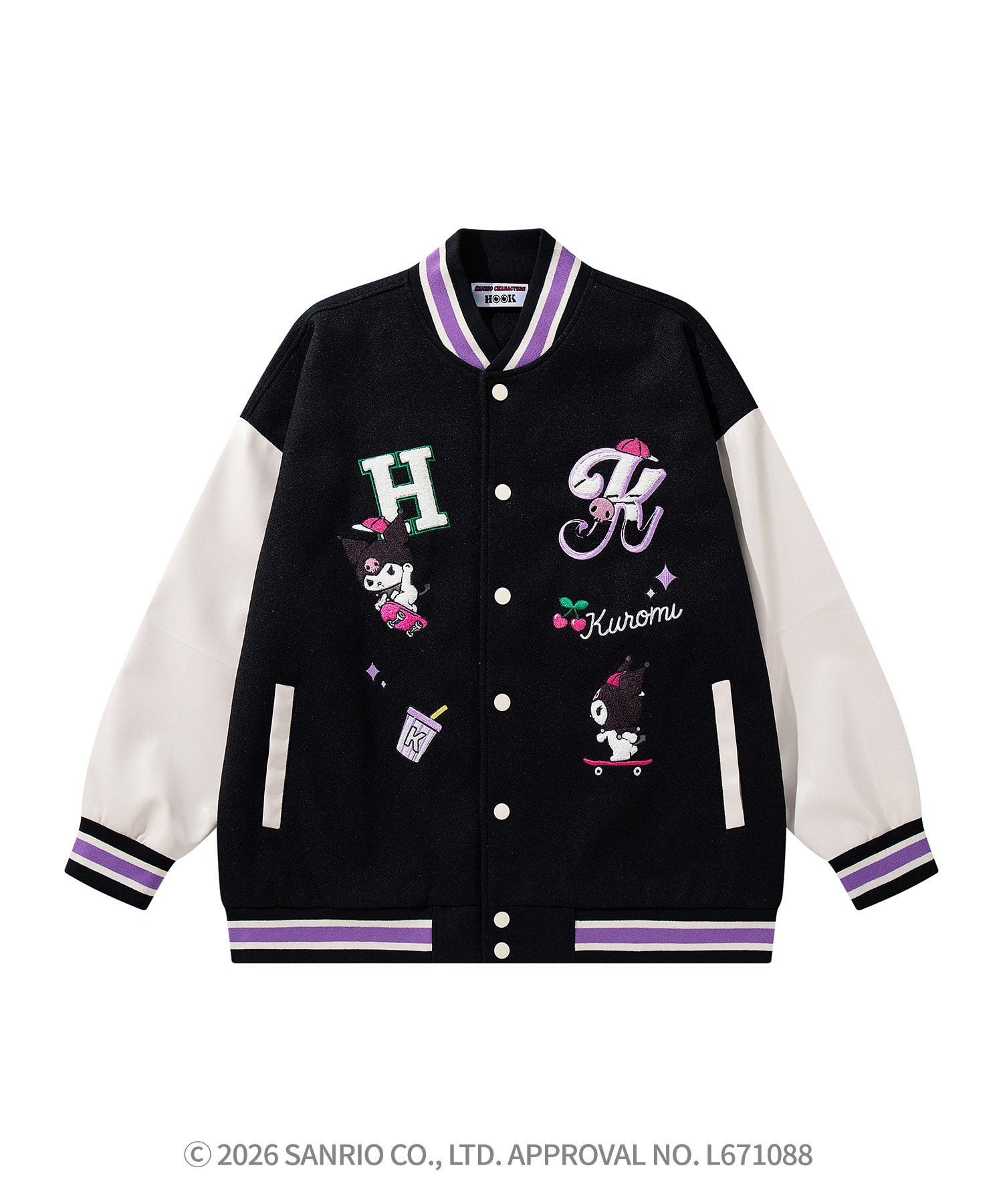 HOOK -original- SANRIO CHARACTERS Collaboration Character Shaggy Embroidered Stadium Jacket