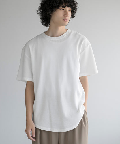 aimoha MEN/ TEXTURED KNIT TEE