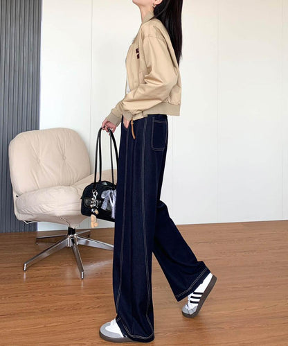 【aimoha】ハイウエストストレートパンツ