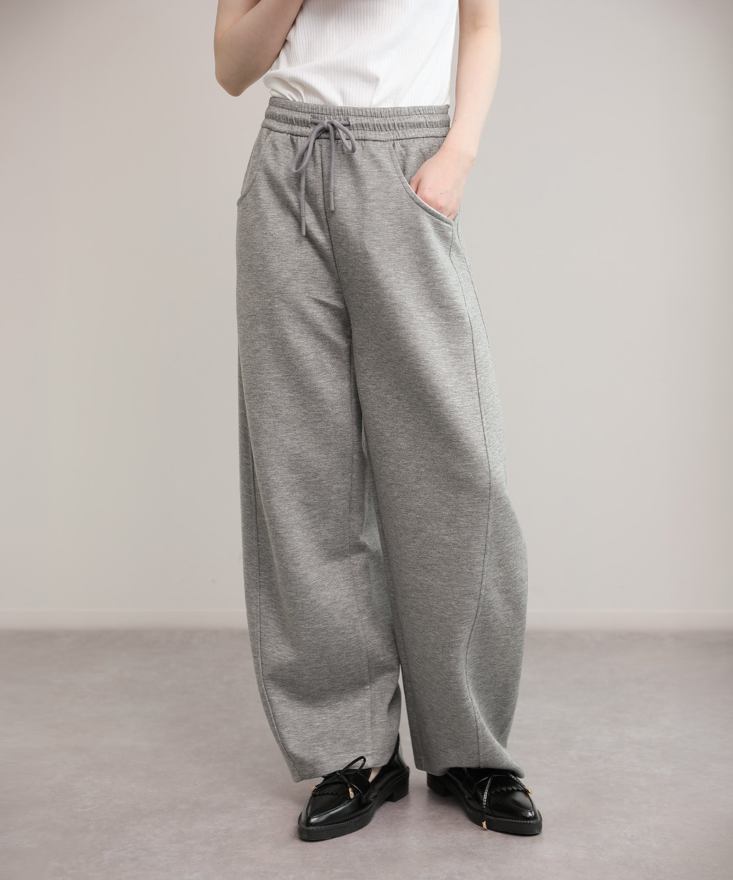 aimoha/スウェットワイドカーブパンツ