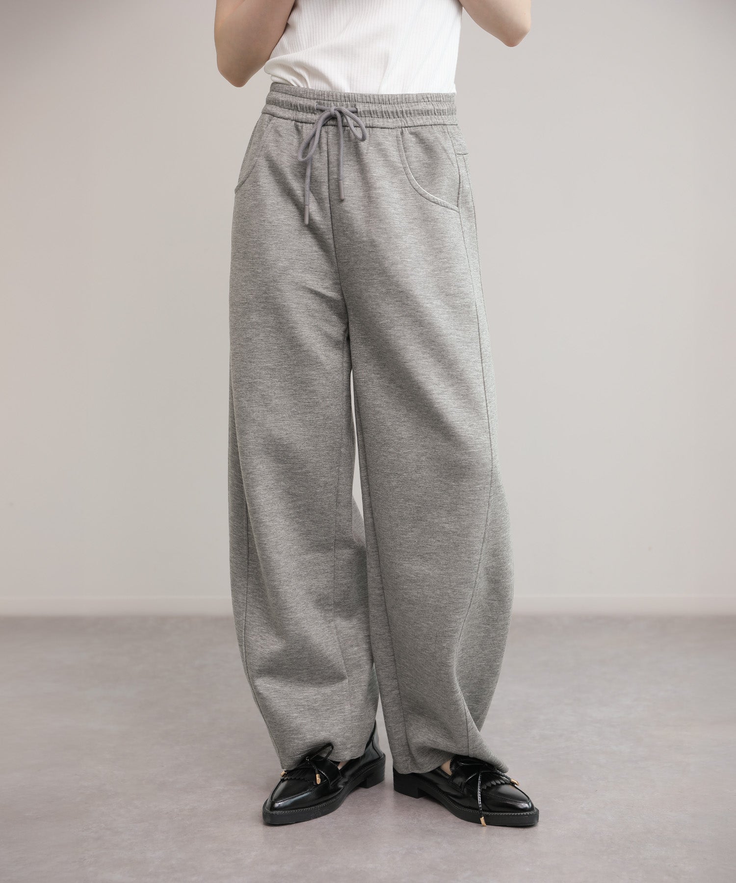 aimoha/スウェットワイドカーブパンツ