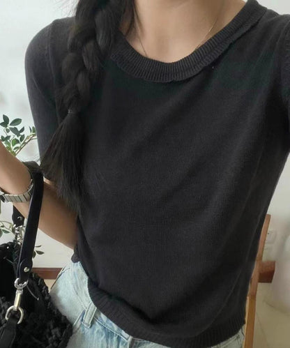 シンプルサマーニットTシャツ