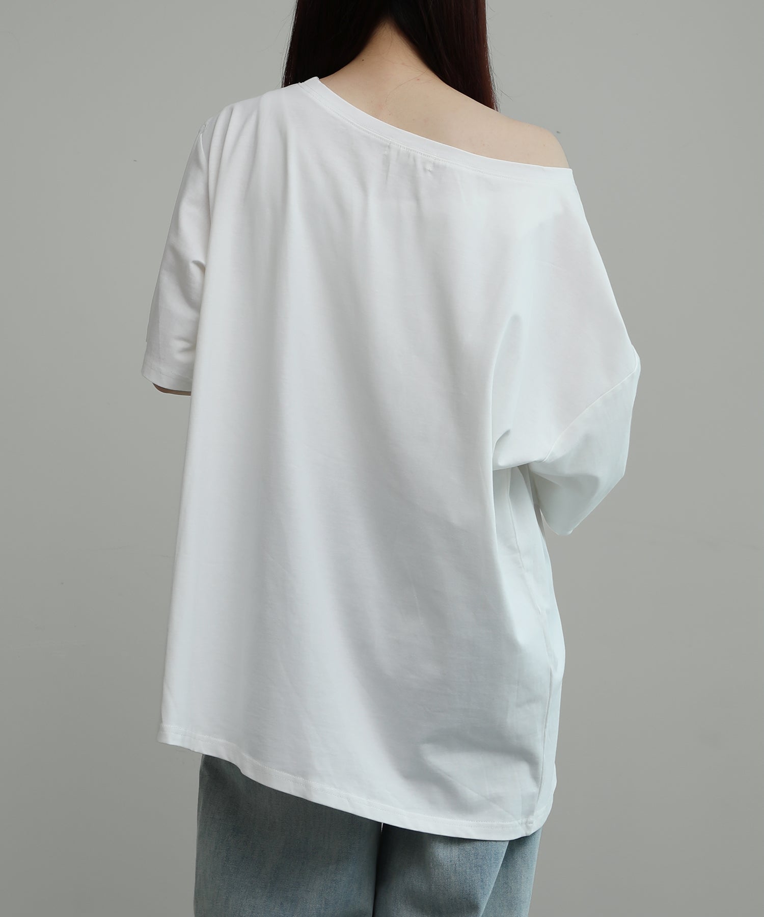 aimoha/ワンショルダー風ビッグTシャツ
