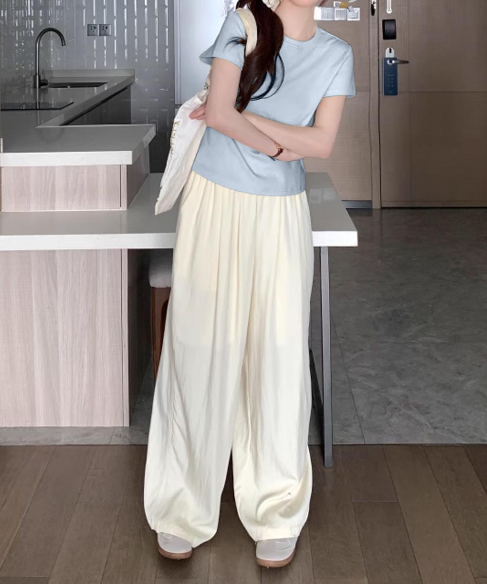 【aimoha】デイリークルーネックTシャツ