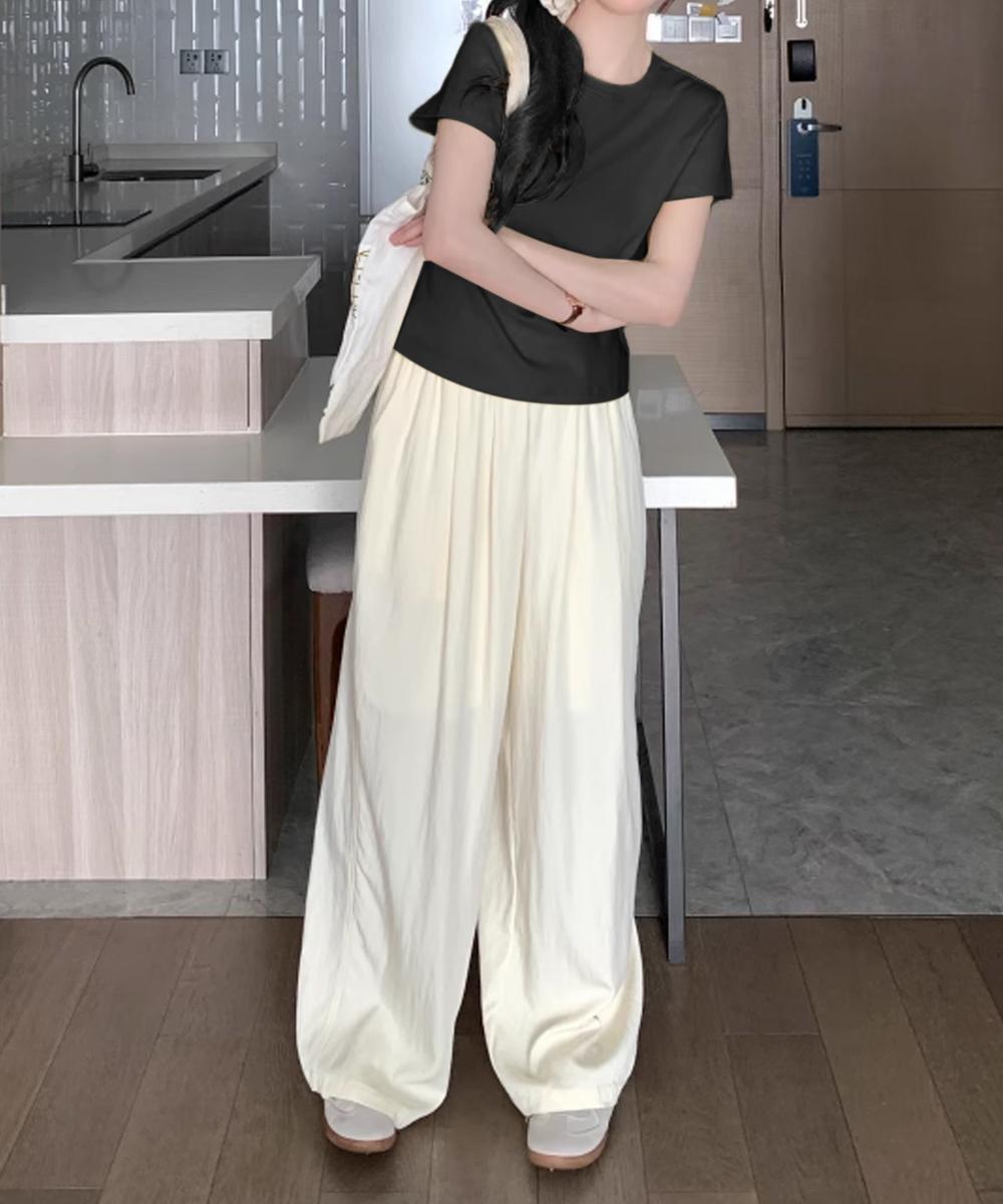 【aimoha】デイリークルーネックTシャツ