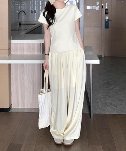 【aimoha】デイリークルーネックTシャツ