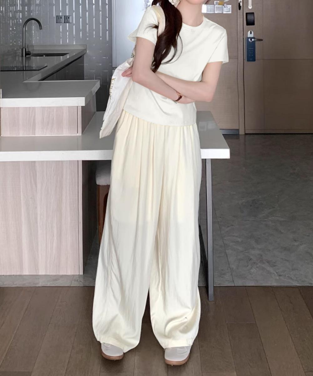 【aimoha】デイリークルーネックTシャツ