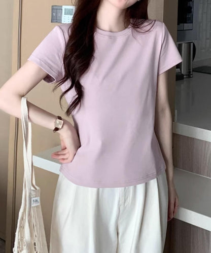 【aimoha】デイリークルーネックTシャツ