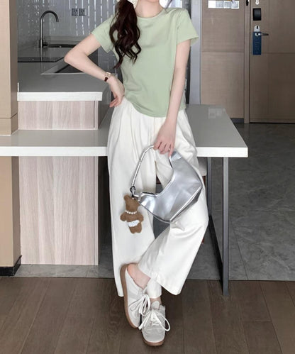 【aimoha】デイリークルーネックTシャツ