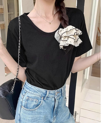 【aimoha】デイリーVネックベーシックTシャツ