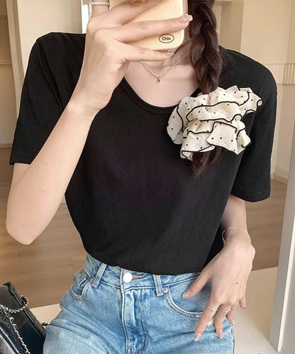 【aimoha】デイリーVネックベーシックTシャツ