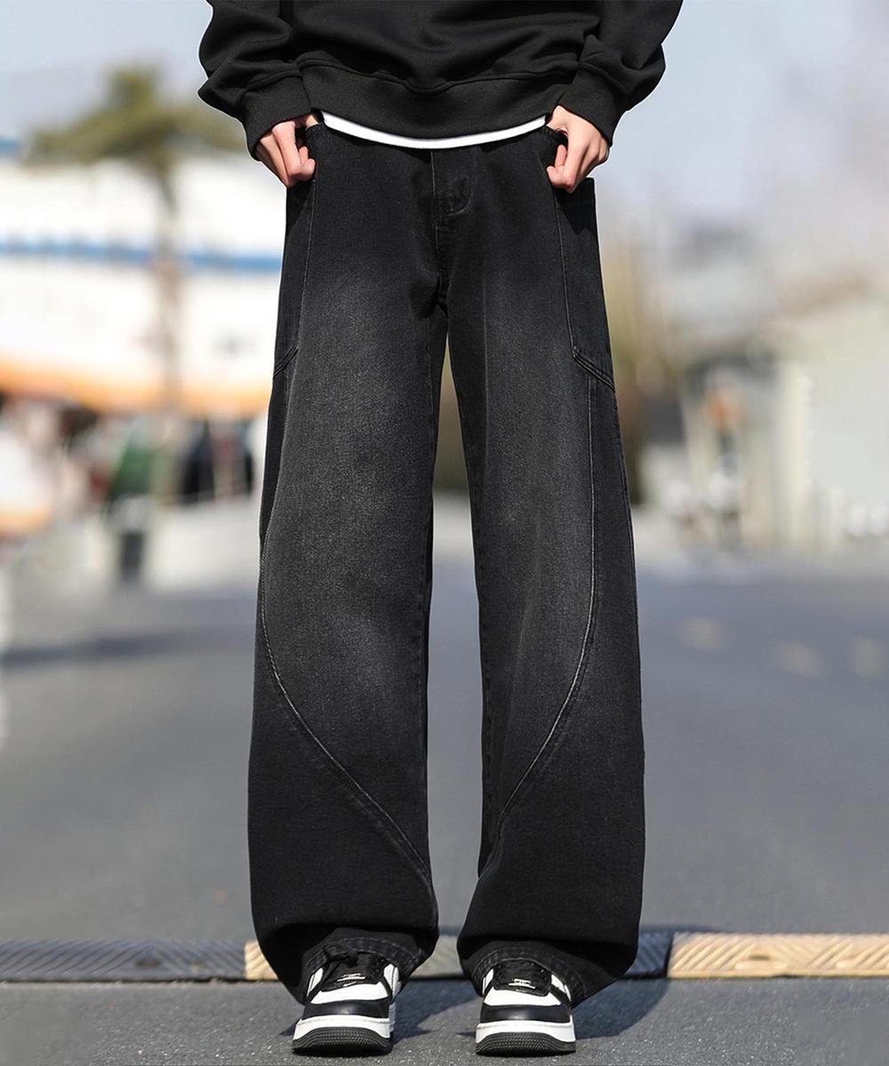 ワイドシルエットデニムパンツ