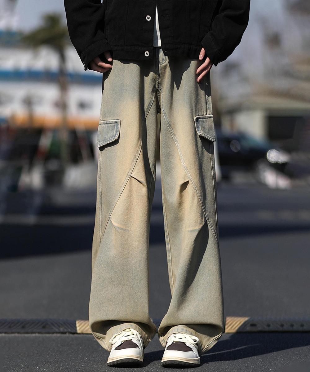 カーゴワイドデニムパンツ