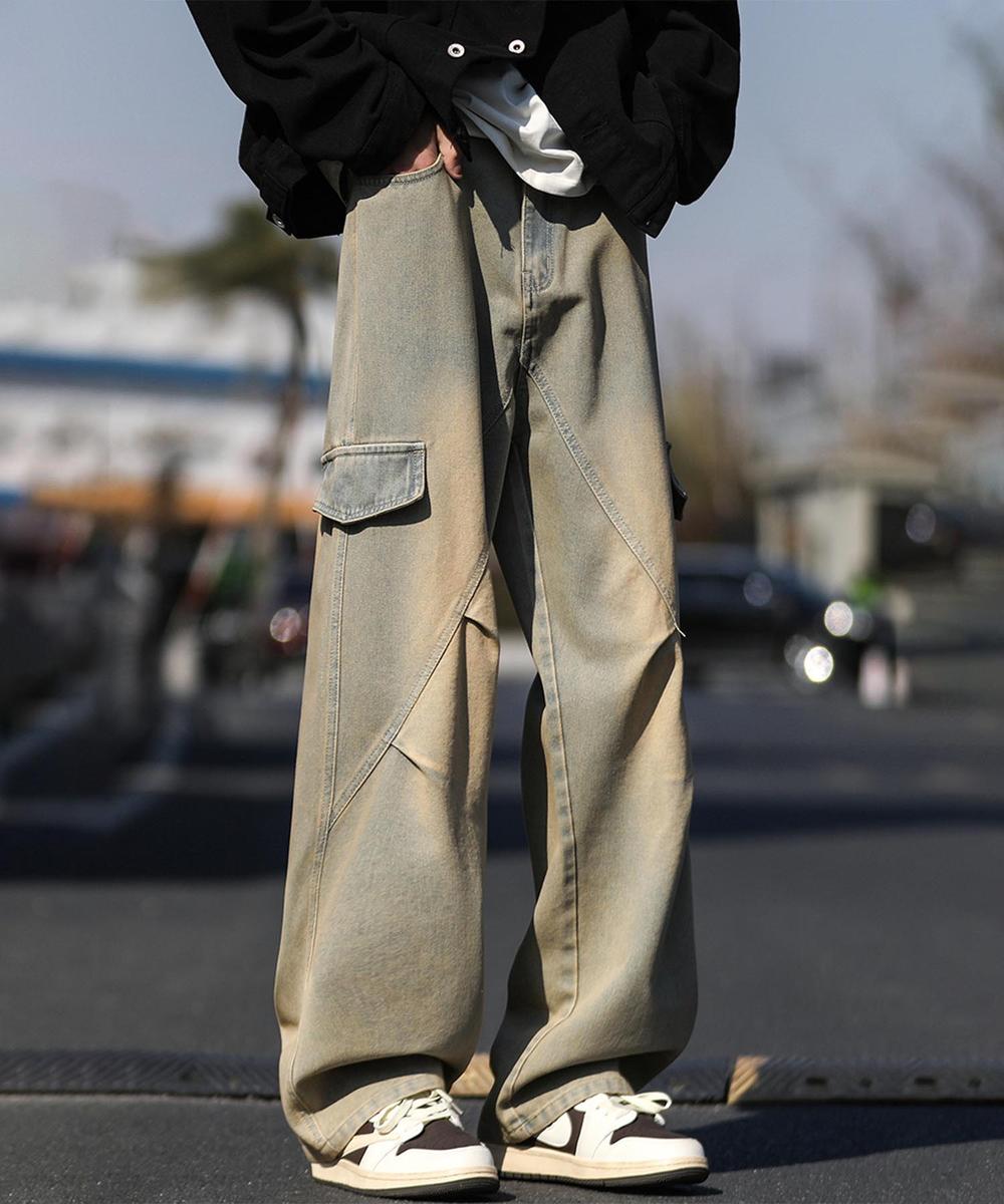 カーゴワイドデニムパンツ