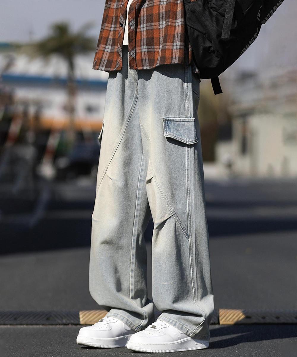 カーゴワイドデニムパンツ